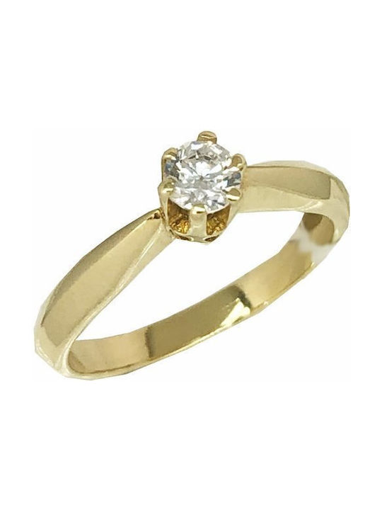 Savvidis Single Stone from Gold 14K