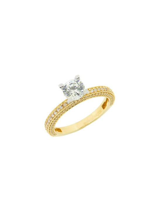 Single Stone from White Gold 14K