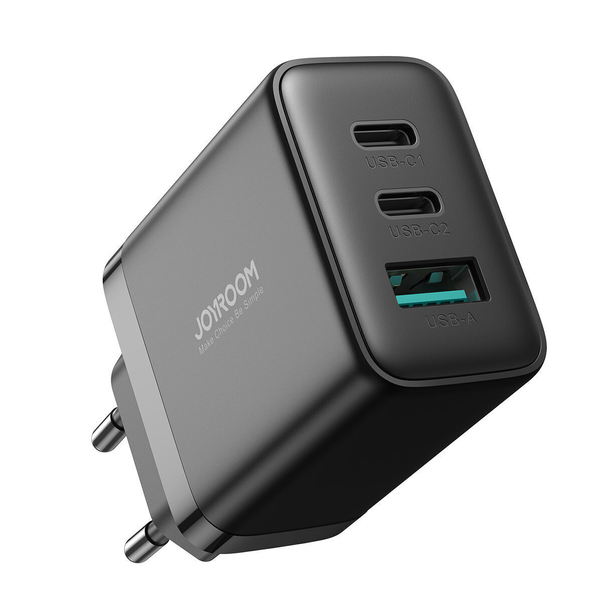Fast Charger JR-TCF10 (EU), 32W 2C1A (Black)