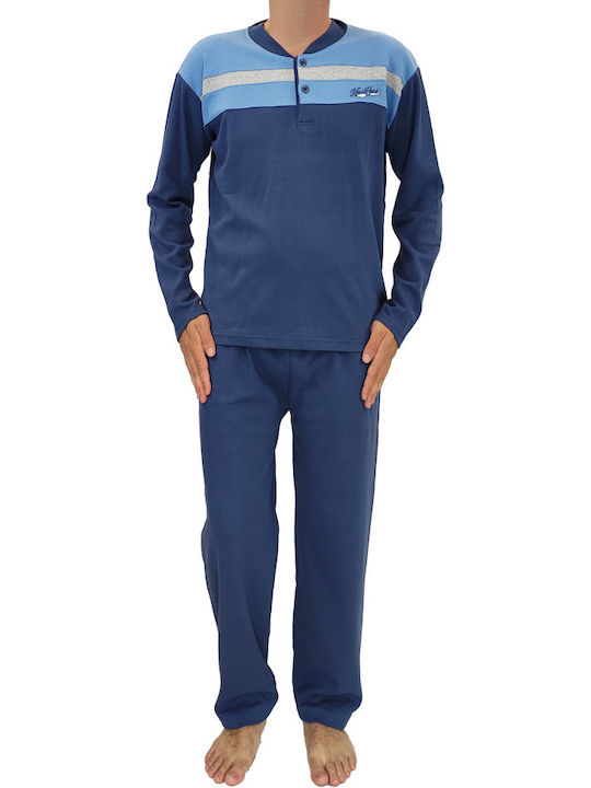 Rimoli Men's Winter Pajamas Set Blue