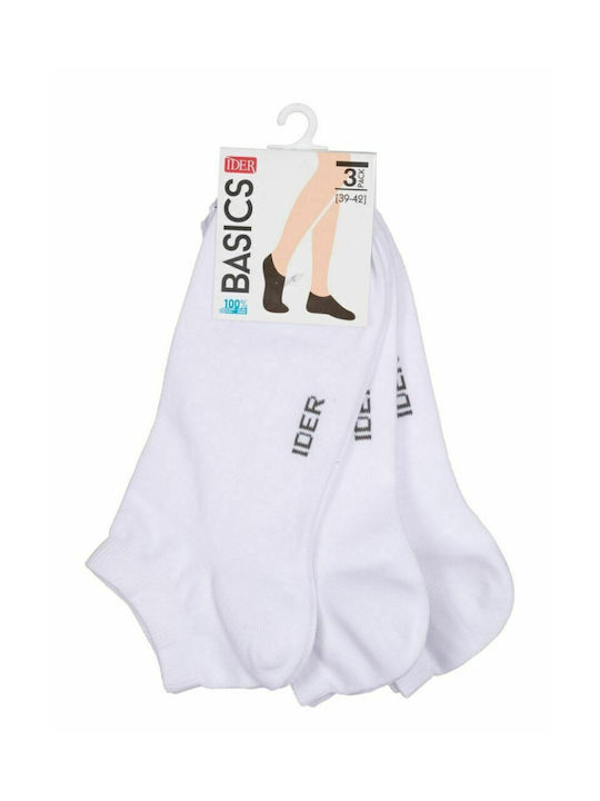 IDER Einfarbige Socken Weiß 3Pack