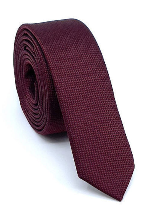 Legend Accessories Herren Krawatten Set Monochrom in Burgundisch Farbe