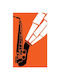 Walls Αφίσα Retro Jazz Saxophone 15x20cm