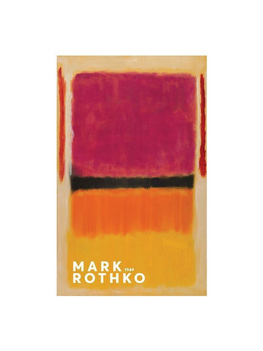 Walls Afiș "red, Violet, Black, Orange, Yellow On Yellow", (1949) 50x70cm