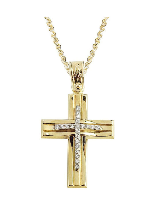 Femeiesc Aur Cruce 14K