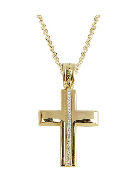 Damen Gold Kreuz 14K