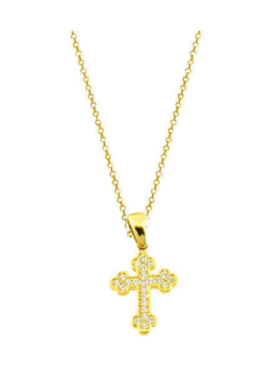 Gold Cross 14K with Chain