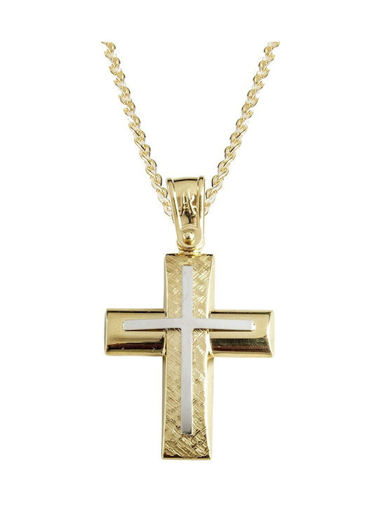 Herren Gold Kreuz 14K