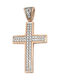 Rose Gold Cross 14K