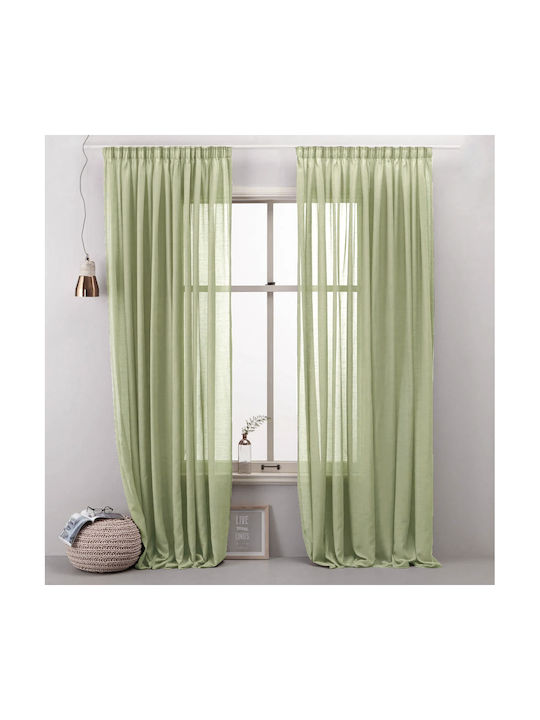 Saray Home Pencil Pleat Curtain Green KE 1944 140x280cm