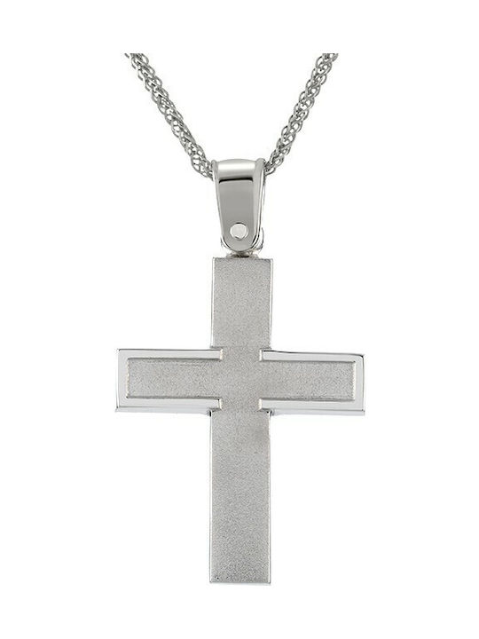 Men's Cross in White Gold 14k / TSITSILA / ST_072