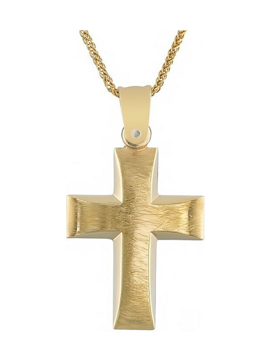 14K Gold Cross for men ST_110