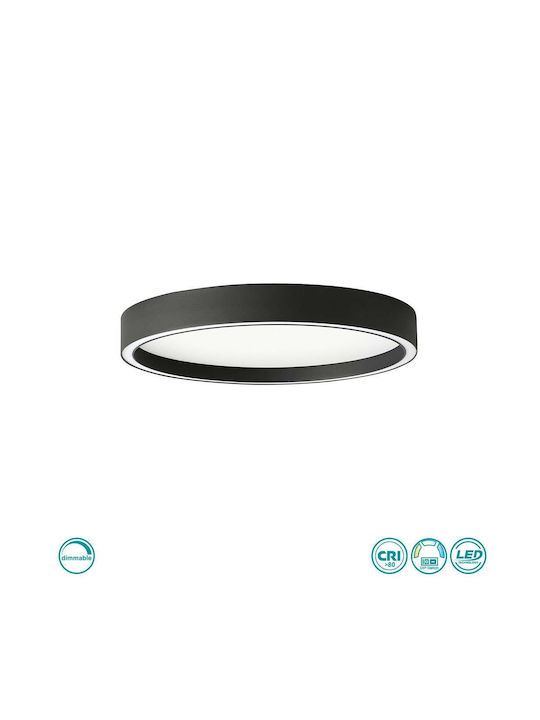 Viokef Ceiling Mount Light 40cm Black with Inte...