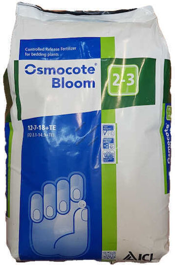 ICL Osmocote Bloom Κοκκώδες Λίπασμα Αζώτου, Φωσφόρου, Καλίου (12-7-18) 25kg