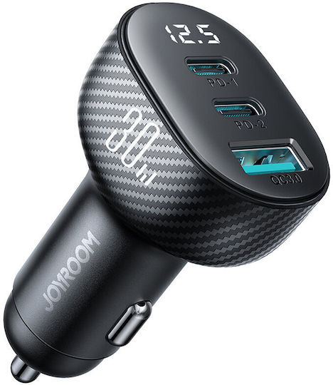 Joyroom JR-CCD04 Φορτιστής Αυτοκινήτου 30W 4A με μία Θύρα: 1xUSB Μαύρο Χρώμα