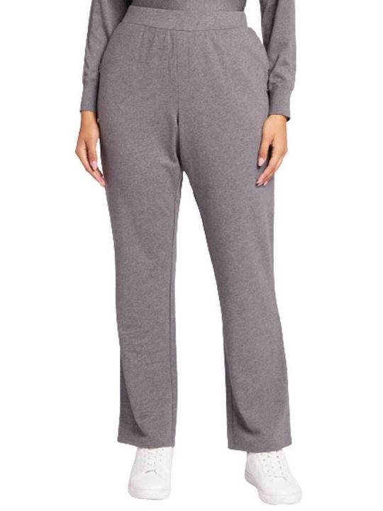 Elena Miro Women's Fabric Trousers Gray