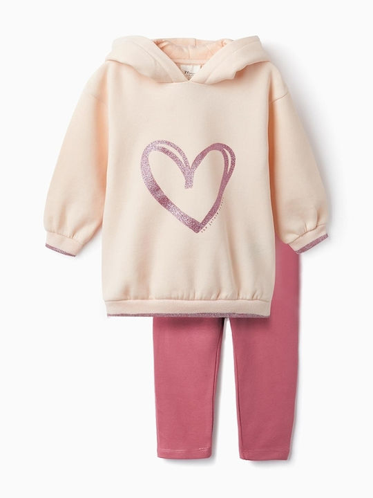 Zippy Kinder Sweatpants Set - Jogginganzug Rosa