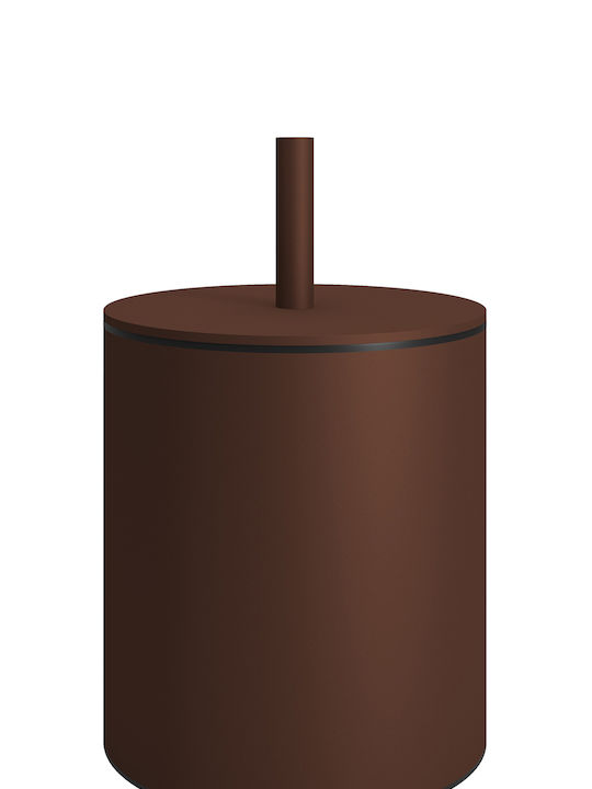 Pam & Co Inox Toilet Bin 5lt Brown