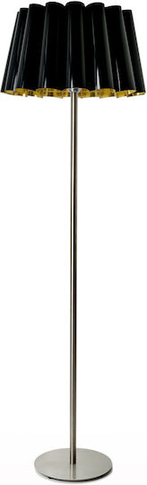 Veis Floor Lamp H150xW42cm. with Socket for Bulb E27 Black