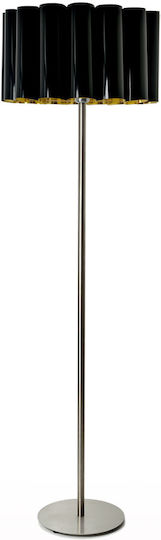 Veis Floor Lamp H150xW42cm. with Socket for Bulb E27 Black