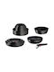Tefal Ingenio Unlimited Cookware Set of Aluminum with Non-stick Coating Black 13pcs