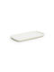 Comas Porcelain Rectangular Serving Tray with Handles in White Color 15.5x15.5x1cm CO00007629 1pcs