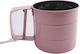 Tpster Sieb aus Metall Rosa
