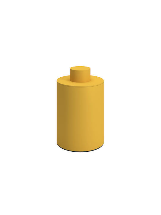 Pam & Co Inox Cotton/Swabs Case Countertop Yellow