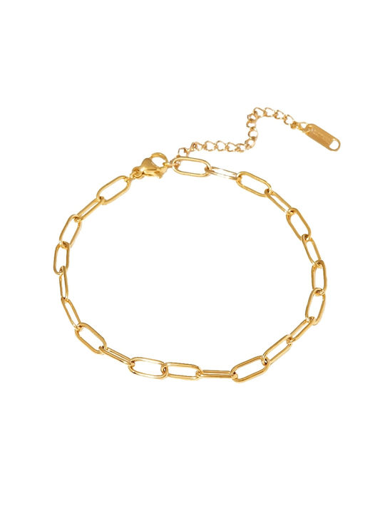 Callajewels Επιχρυσωμένη Αλυσίδα Ποδιού από Ατσάλι