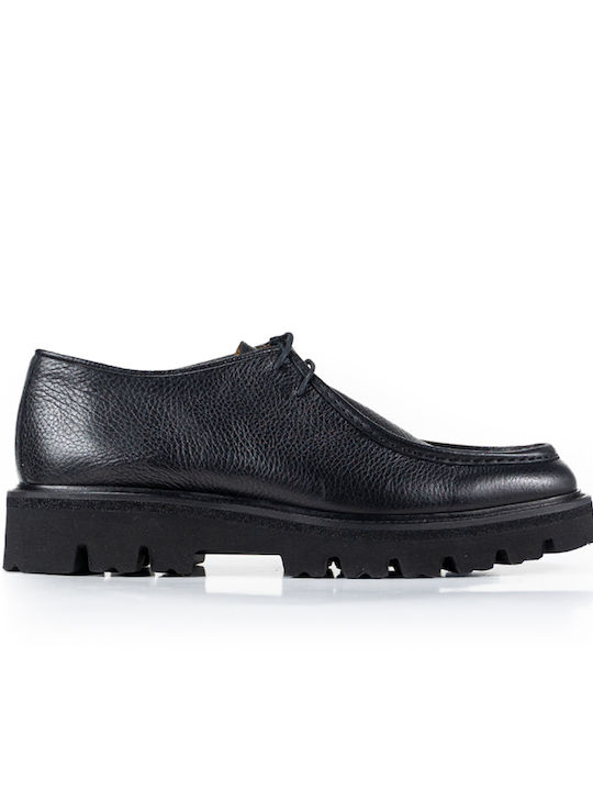 Vice Footwear Δερμάτινα Ανδρικά Casual Παπούτσια Μαύρα