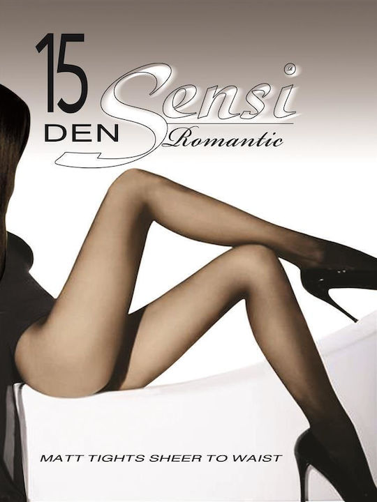 Sensi Romantic Women's Pantyhose 15 Den Caramel