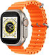 S9 Ultra Smartwatch mit Pulsmesser (Orange)