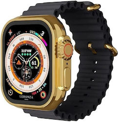 Ultra 9 Max Smartwatch με Παλμογράφο (Gold / Bl...