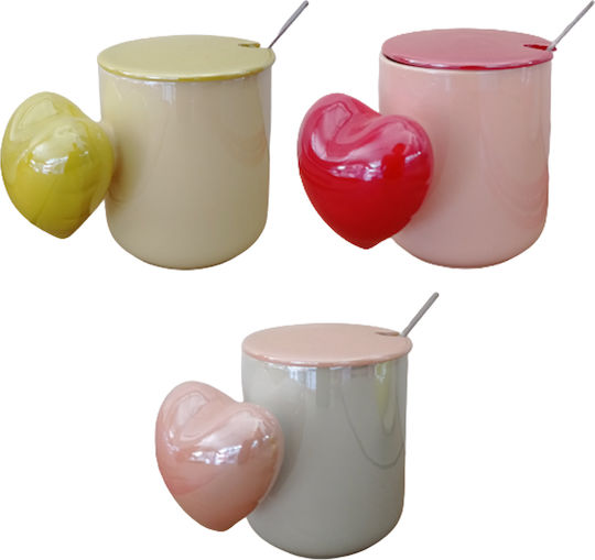 Tasse Keramik Rosa 400ml 1Stück