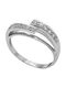 Women's Ring from White Gold 14K