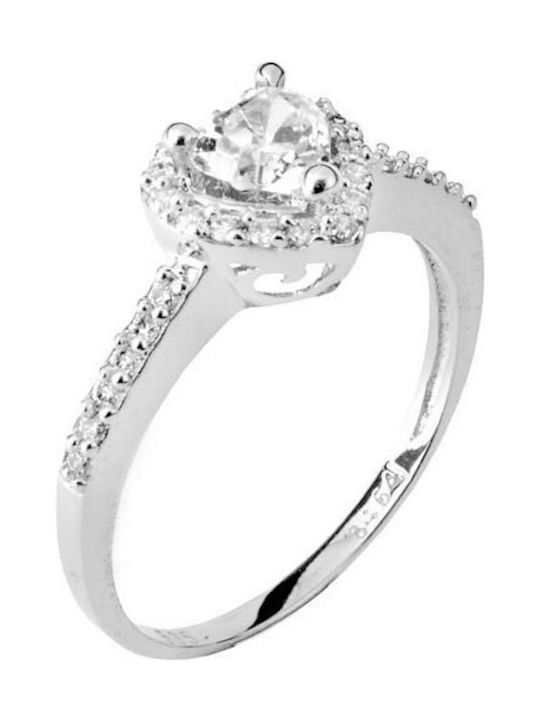 Women's White Gold Ring 14K