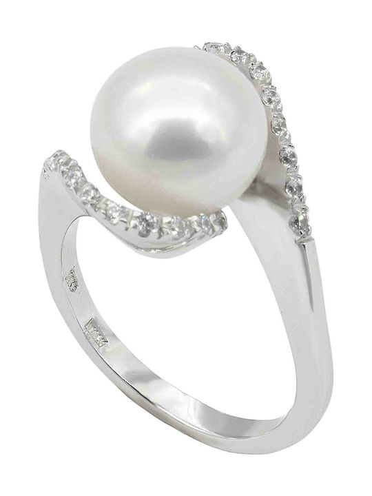 Women's White Gold Ring 14K