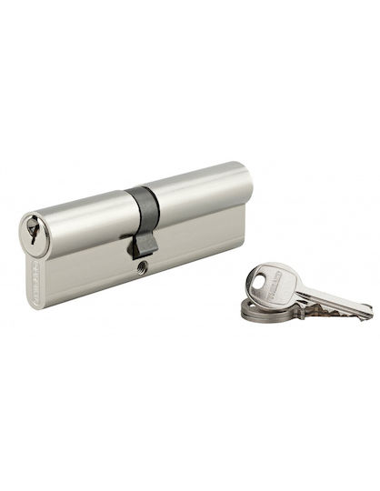 Thirard Lock Cylinder 95mm (40-55) with 3 Keys Silver