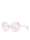 Guess Ochelari de Soare Pentru Femei cu Ramă Metalică Auriu și Lentile Roz Degrade GF0355 28T