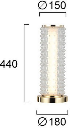 Viokef Dekorative Lampe Gold