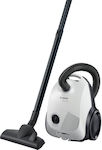 Bosch Ηλεκτρική Σκούπα 600W με Σακούλα 3.5lt Λευκή