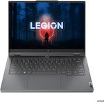 Lenovo Legion Slim 5 14APH8 14.5" OLED 120Hz (Райзън 7-7840HS/32ГБ/1000ГБ SSD/GeForce RTX 4060/W11 Home) Буреносно сиво (Гръцка клавиатура)