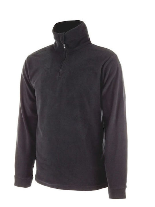 Long Sleeve Work Sweatshirt Black Fleece