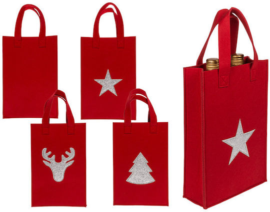 Christmas Bag for Gift Red 20x30x8cm.