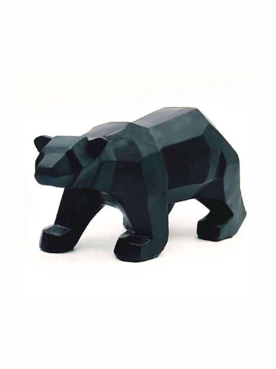 Aca Christmas Plastic Figure Bear Black Length 8cm 2pcs