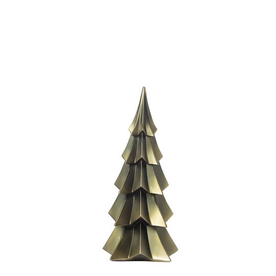 Christmas Decorative Metal Tree 26cm Gray Tabletop