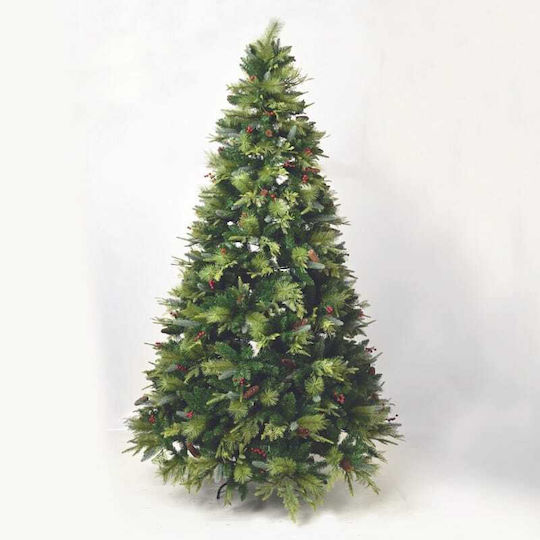 Christmas Decorative Illuminated Mulberry Plastic Tree Natural Appearance IP20 Green Montblanc