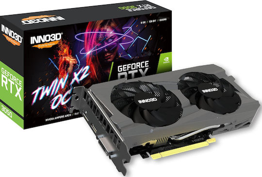 Inno 3D GeForce RTX 3050 8GB GDDR6 TWIN X2 OC Κάρτα Γραφικών