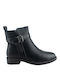 Plato Leather Women's Ankle Boots Black