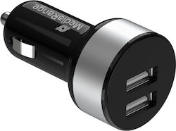 MediaRange Φορτιστής Αυτοκινήτου με Θύρες 2xUSB-A MediaRange Φορτιστής Αυτοκινήτου με Θύρες 2xUSB-A